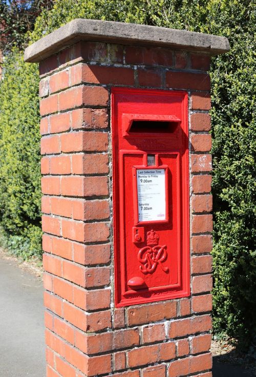 post box red post