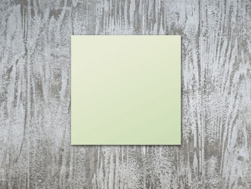 post it green wood