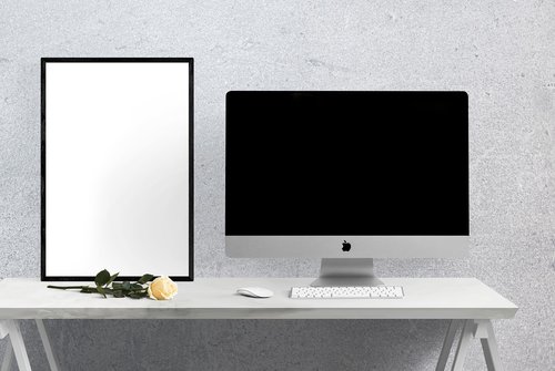 poster  frame  imac