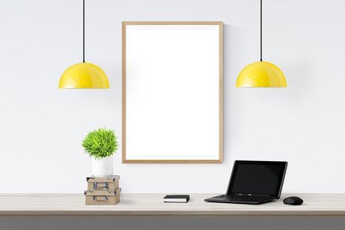 poster  frame  lamp