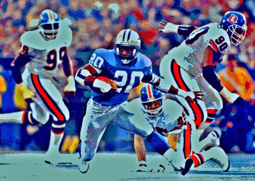 Posterization Of Barry Sanders