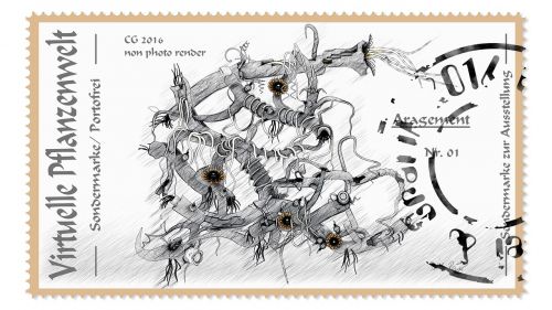 postwwertzeichen stamp floral