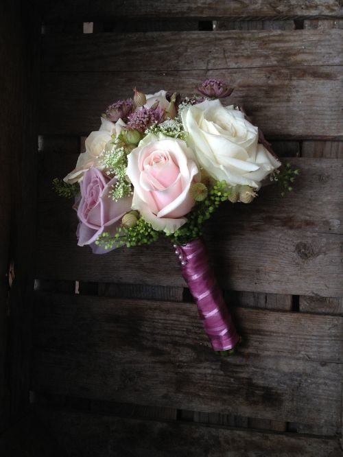 posy bridesmaid flowers pink