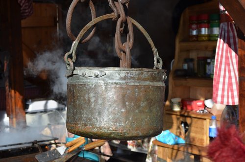 pot  metallic  cooking