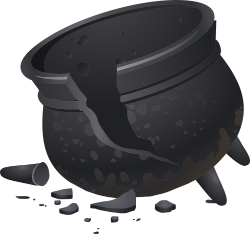 pot cracked clay