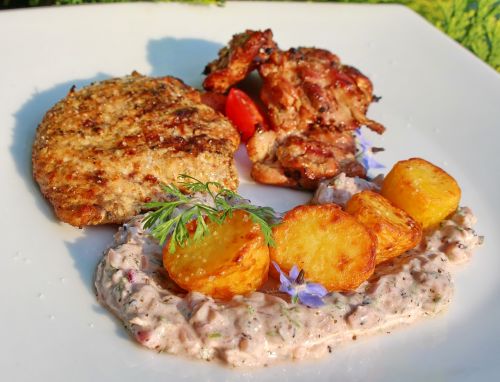 potato salad indian chicken