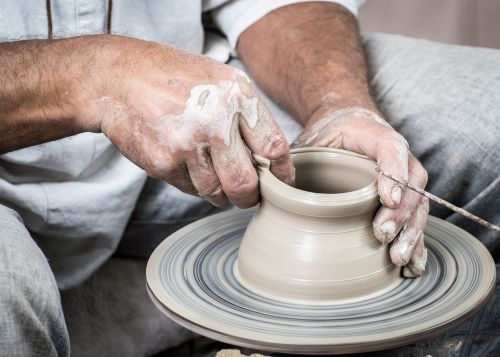 potter ceramics clay