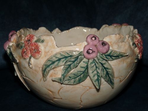 pottery fruit bowl