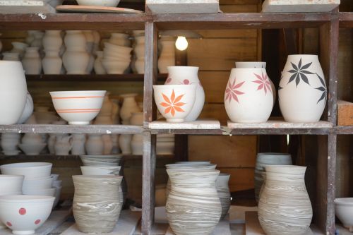 pottery bowl vase