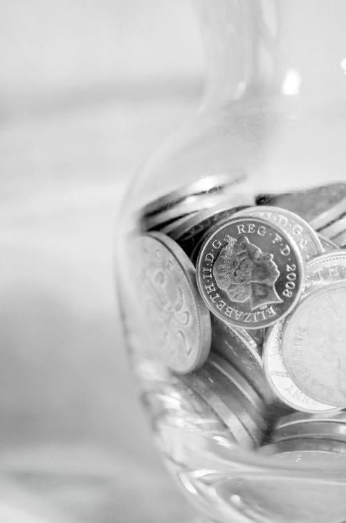 Pounds In Glass Vase