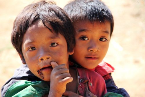 poverty children humanitarian