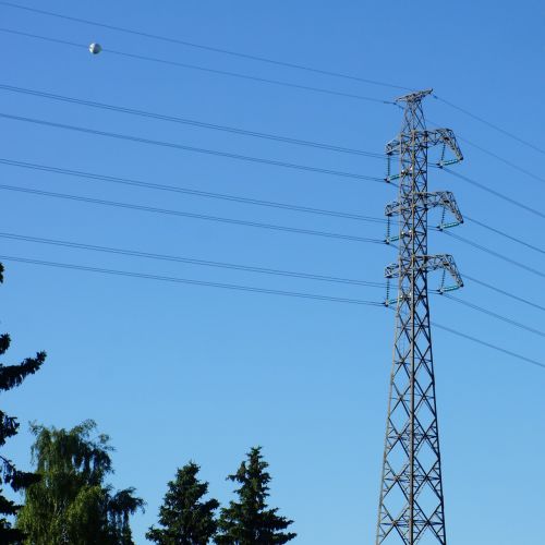 power line electricity pylon electricity supply