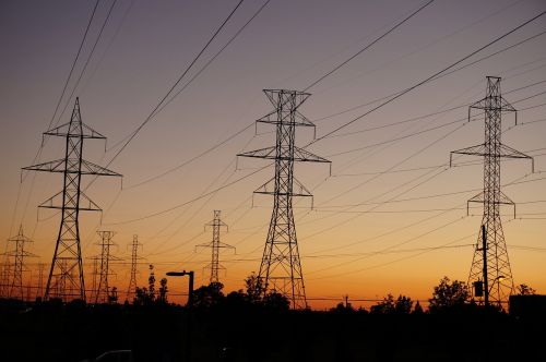 power lines electricity energy