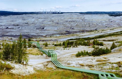 power station an open coal mine rounds