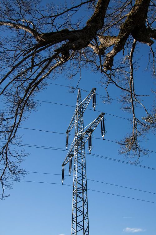 power supply power lines pylon