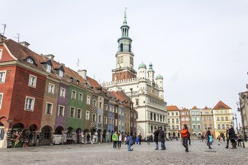 poznan  old town square  old