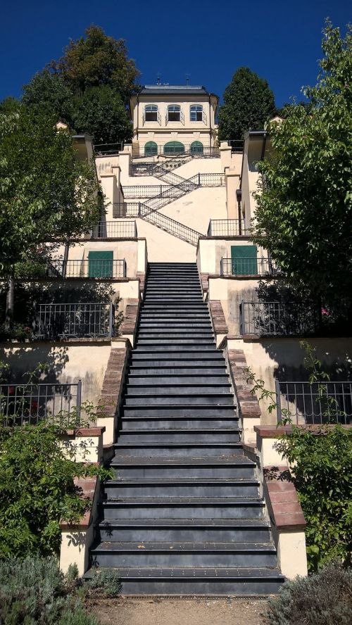 prague stairs garden