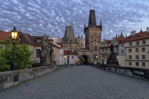 prague charles bridge city