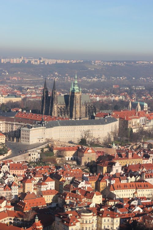 prague cathedral roof