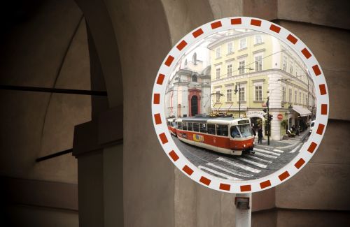 prague tram czech republic