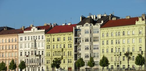 prague buildings colors