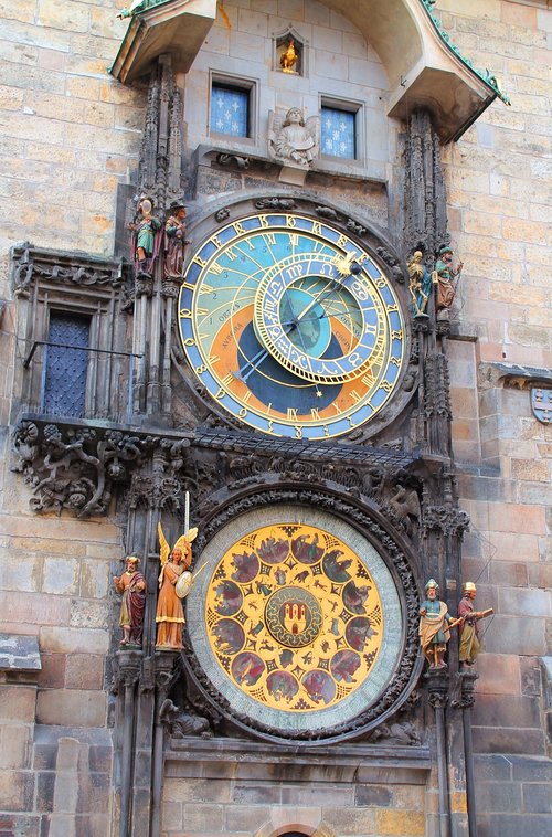 prague  astrological clock  czech republic