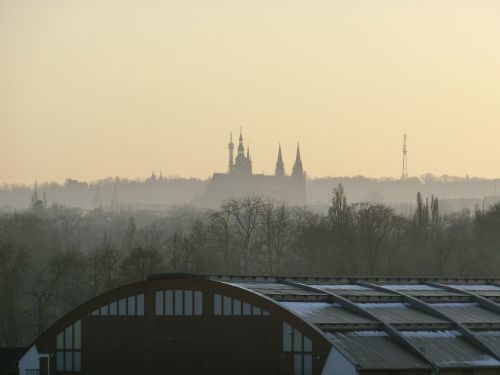 prague hradčany sunset