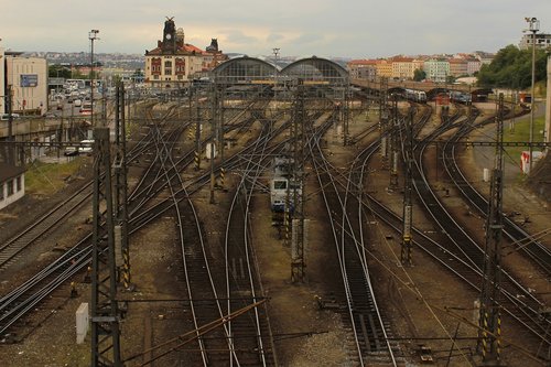 prague  central station  railway