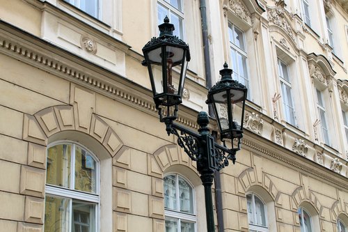 prague  street lamp  lamp