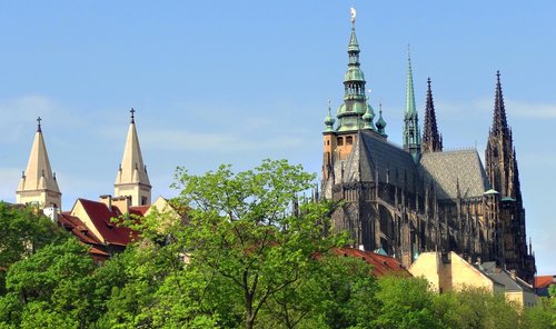 prague castle  czechia  cathedral