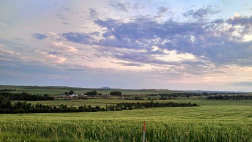 prairie clouds fields