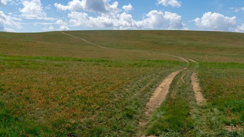 prairie  blue sky  travel