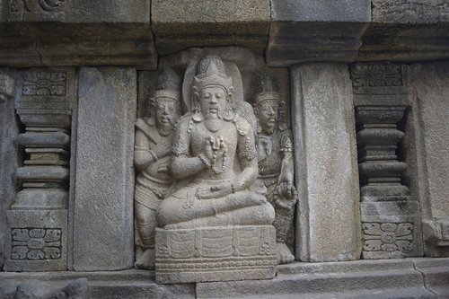 prambanan  temple  carving