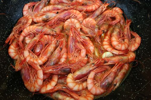 prawn seafood dish