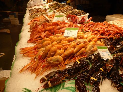 prawns seafood lobster