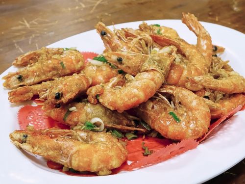 prawns shrimps fried