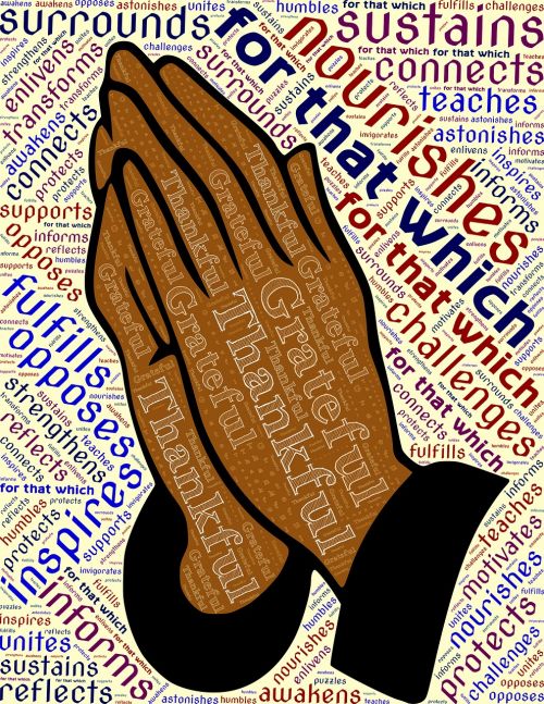 pray hands grateful