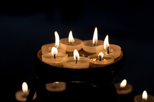 prayer candles  candles  tealights