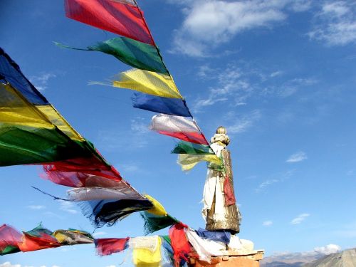 prayer flag mustang nepal