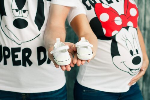 pregnancy baby's bootees mickey mauz