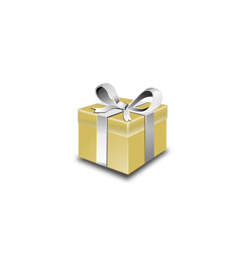 present gift gold