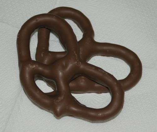 pretzels chocolate covered food