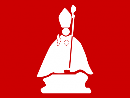 priest silhouette red
