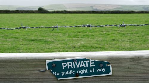 private sign prohibit