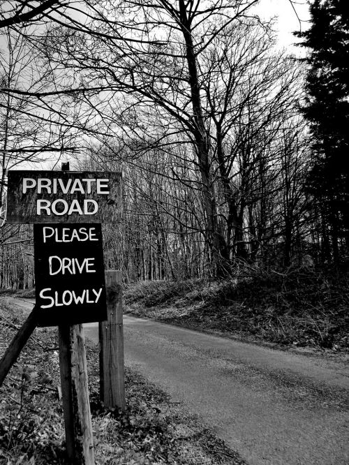 private road sign