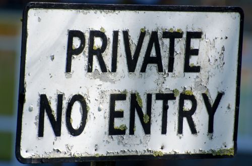 Private No Entry