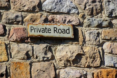 private road private shield