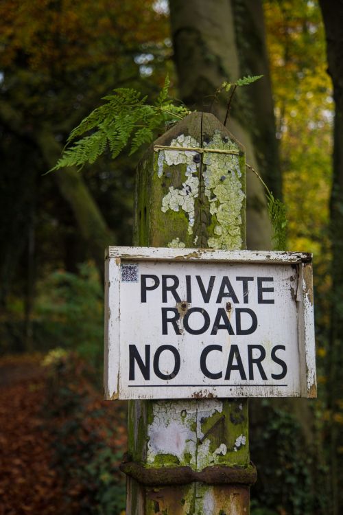 Private Road Sign