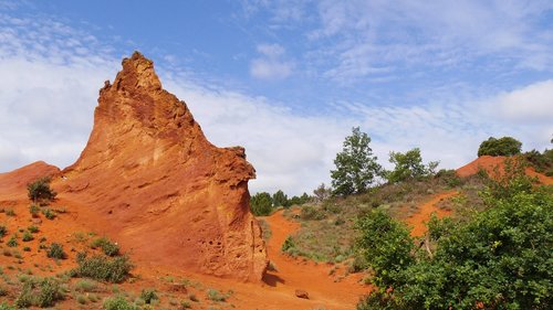 provence  ochre rock  landscape