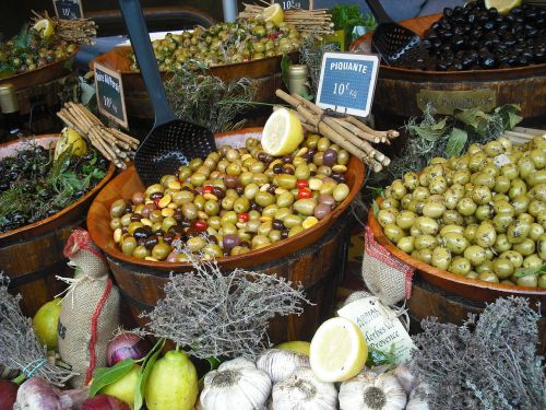 provence market olives france